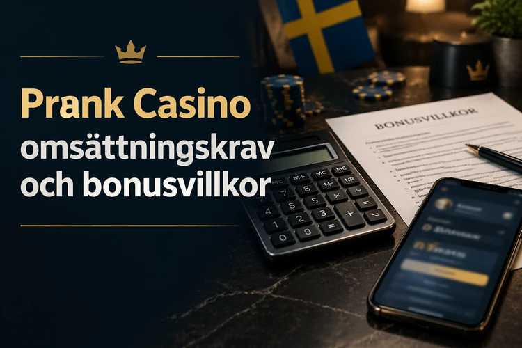 Prank Casino omsättningskrav och bonusvillkor