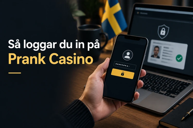 Så loggar du in på Prank Casino