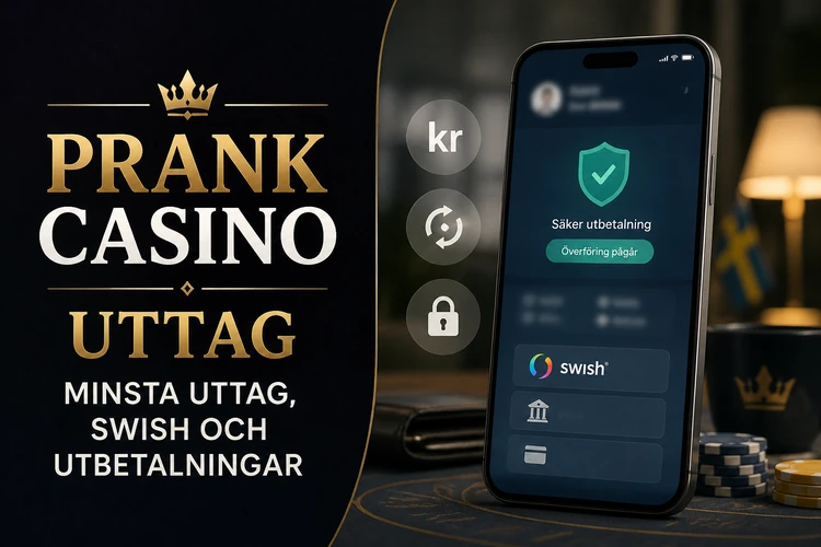 Prank Casino Uttag - Minsta Uttag, Swish och Utbetalningar